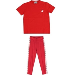 Golden Goose Kidsstar-Logo Track Pants & Shirt Set Size 10 NWT Unisex